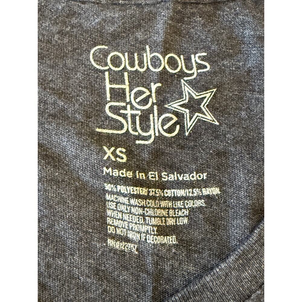 NFL DALLAS COWBOYS Her Style london 11/9/14 Football Tee T-Shirt XS - Picture 2 of 5